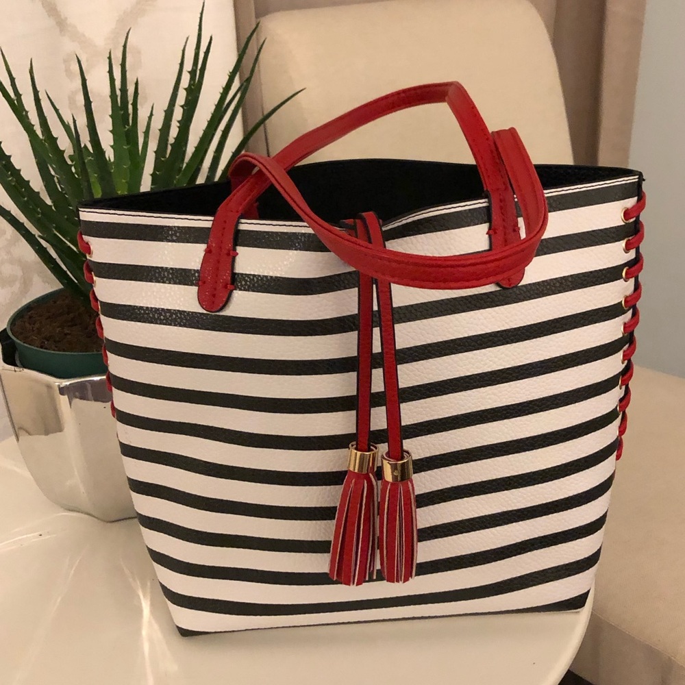 Cute vegan leather tote